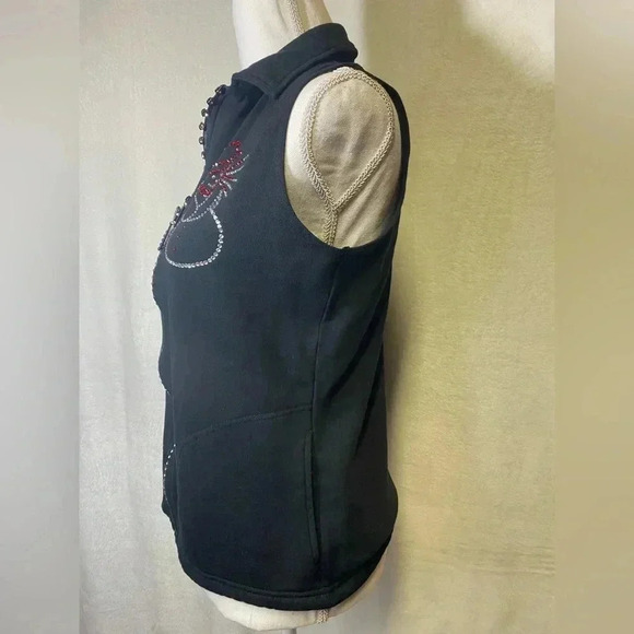 Isaac’s Designs Christmas Zip up‎ Vest women’s size S - Picture 4 of 11